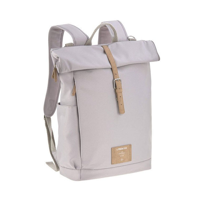 Green Label Plecak dla mam z akcesoriami Rolltop Backpack - Grey - Lassig