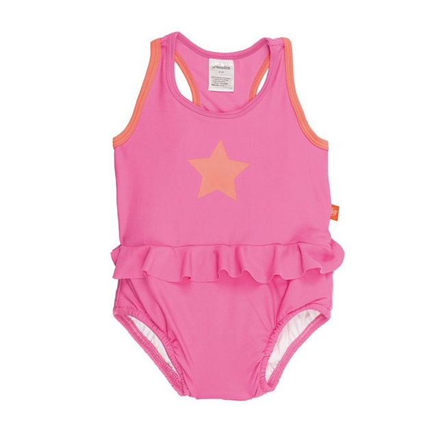 Kostium do pływania jednocześciowy z wkładką chłonną Light pink UV 50+  - Lassig 