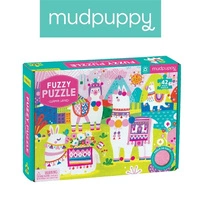 Mudpuppy Puzzle sensoryczne z miękkimi aplikacjami Lamy 42 elementy 3+