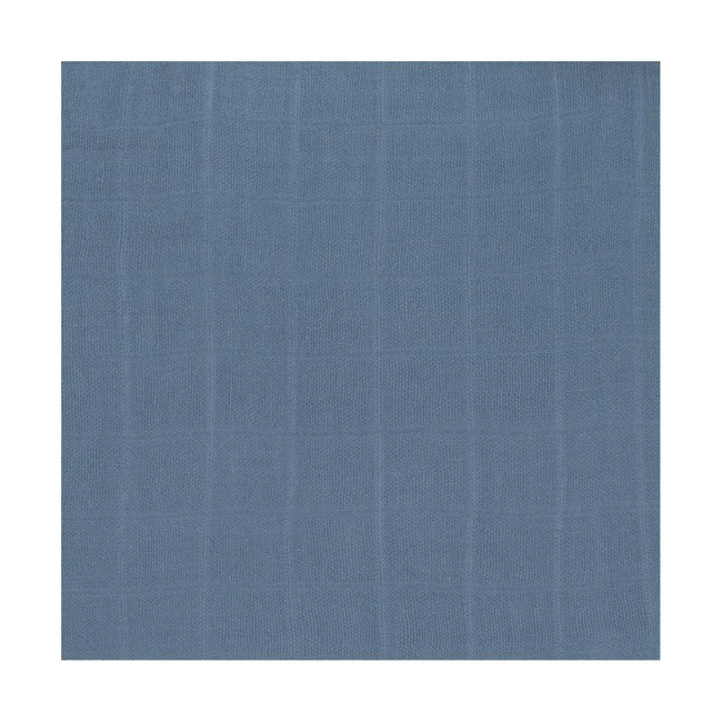 Bambusowy Otulacz-Kocyk 80x80cm Zestaw 3 szt. Glama Lama - blue - Lassig 