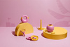 Konewka mała Cana Sweet pink + Yellow stone - Quut