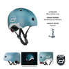 SCOOTANDRIDE Kask z odblaskami XXS-S dla dzieci 1-5 lat Steel Dog