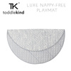 TODDLEKIND Mata do zabawy z bawełny organicznej dwustronna nieprzemakalna Nappy Free Playmat Stone