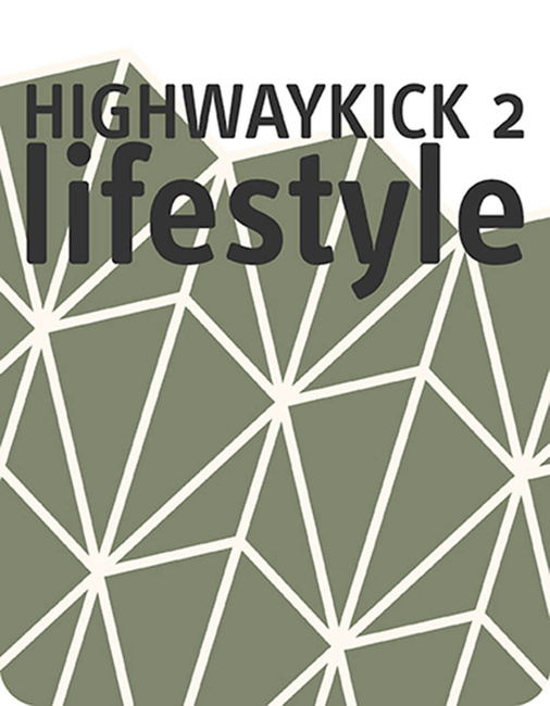 SCOOTANDRIDE Highwaykick 2 Lifestyle Hulajnoga trójkołowa balansowa z zamykanym schowkiem 2+ Green Lines