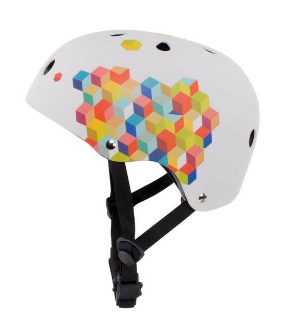 Kask M dla dzieci 3-7 lat cubic biały