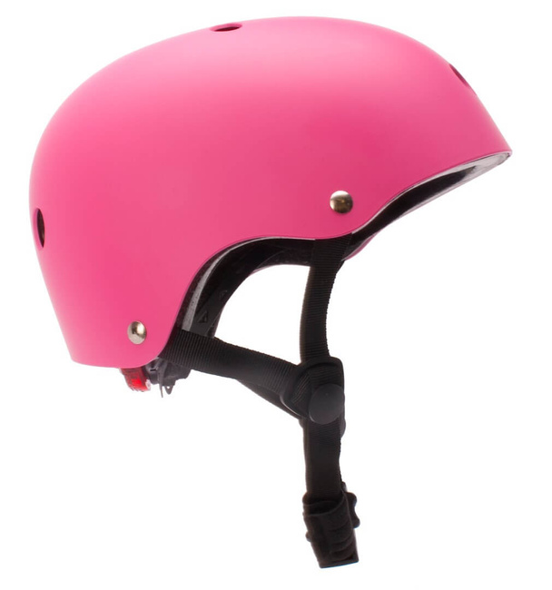 Kask rowerowy dla dzieci HEART BIKE - Love 2 RIDE, rozm.S , 50-54 cm z lampką LED i klipsem magnetycznym Candy Pink - Sunbaby